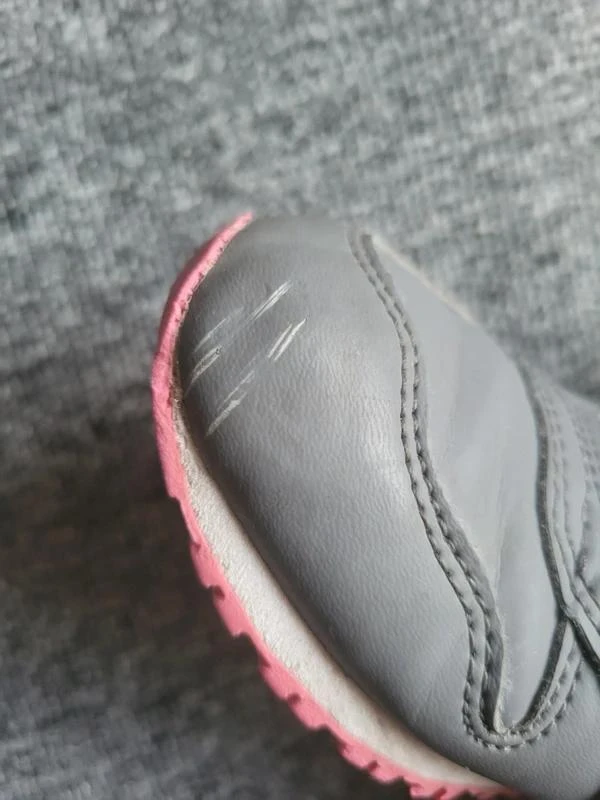 New Balance 500 Girls' Sneakers Size 27.5 Grey and Pink with Velcro – photo 7